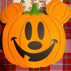 Loungefly Mickey pumpkin crossbody bag